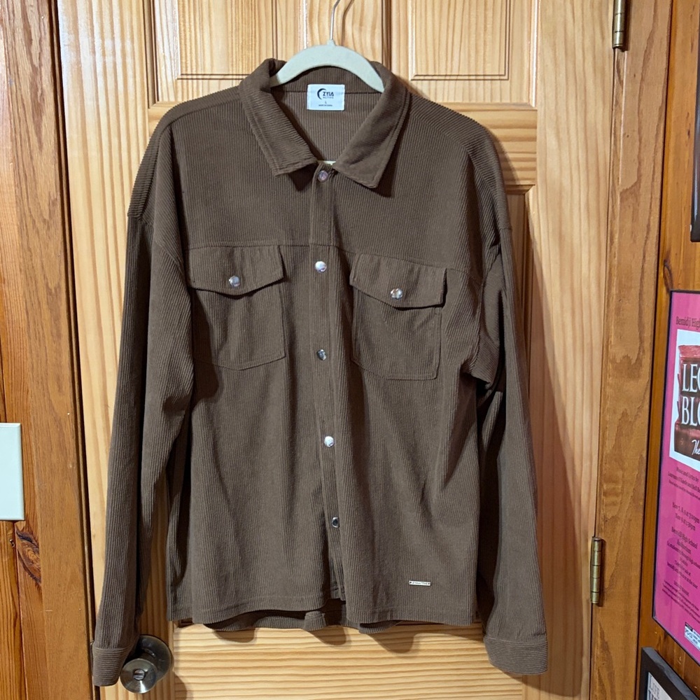 ZYIA Women's Brown Shirt Jacket